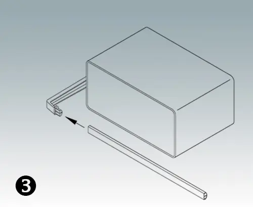 M50939-xxx Profilé de poignée, RAL 9005